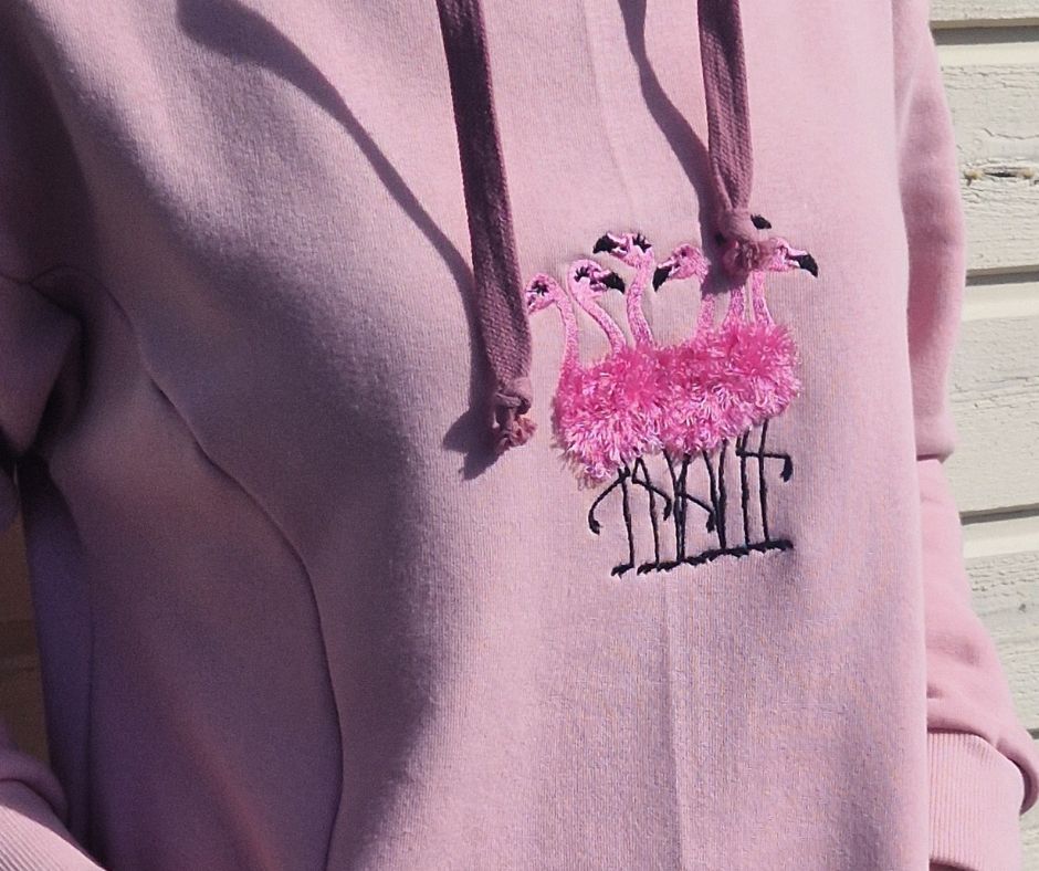 Dresskleit Flamingo tikandiga. Roosa. Suurus 38 - BeeCap