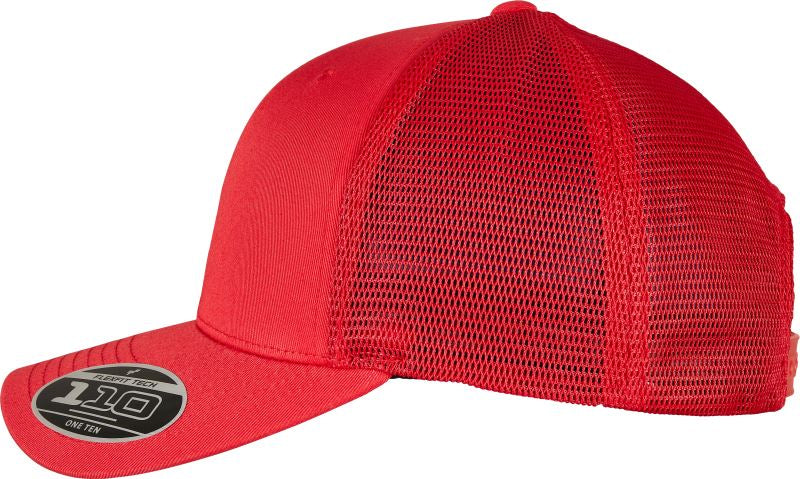 Flexfit 110 nokamüts punane vasak – reguleeritav snapback müts