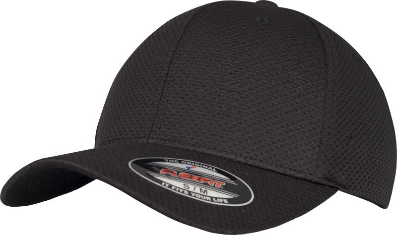 Flexfit 6584 nokamüts must – hingav mesh sportlik müts
