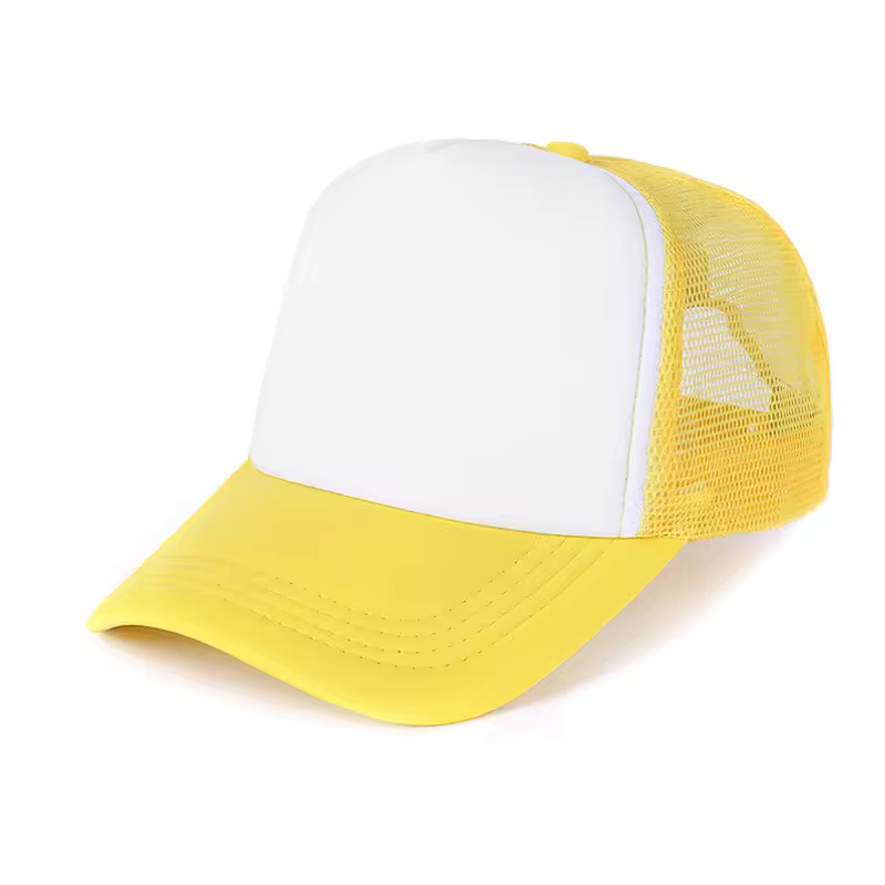 Trucker nokamüts kollane – reguleeritav mesh müts